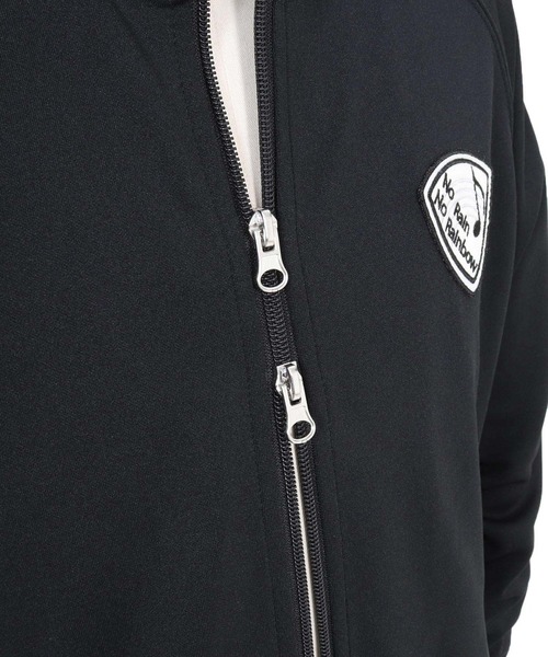 No Rain No Rainbow(ノーレインノーレインボー)の「mj11429-track jacket with pick patch トラックジャケット(NR26S-13)(ブルゾン・メンズ・ブラック×ブラック/ブラック×ホワイト/ライトグレー・XL/L/M/S)」の20枚目の写真