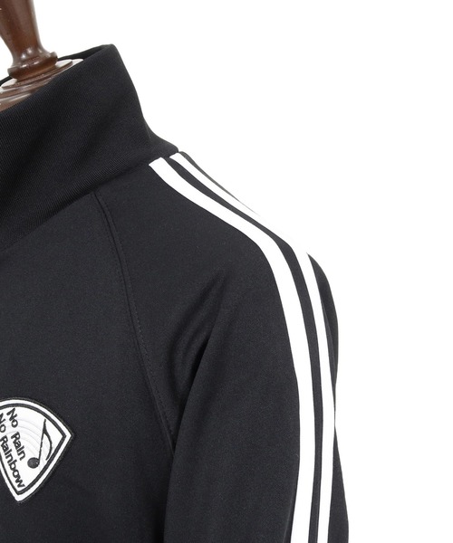 No Rain No Rainbow(ノーレインノーレインボー)の「mj11429-track jacket with pick patch トラックジャケット(NR26S-13)(ブルゾン・メンズ・ブラック×ブラック/ブラック×ホワイト/ライトグレー・XL/L/M/S)」の21枚目の写真