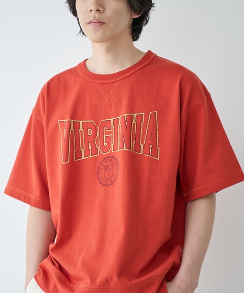 DISCUS(ディスカス)の「DISCUS(ディスカス)別注カレッジスウェットTシャツ(Tシャツ/カットソー・メンズ・オフホワイト/グレー/レッド/ブラック/ネイビー・XL/L/M/S)」の5枚目の写真
