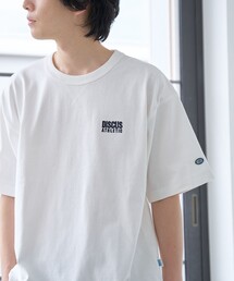 DISCUS（ディスカス）の「DISCUS（ディスカス）別注カレッジスウェットTシャツ（Tシャツ/カットソー）」