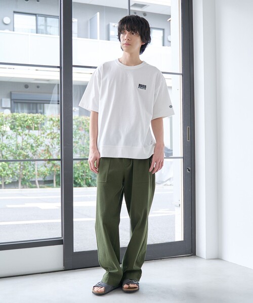 DISCUS(ディスカス)の「DISCUS(ディスカス)別注カレッジスウェットTシャツ(Tシャツ/カットソー・メンズ・オフホワイト/グレー/レッド/ブラック/ネイビー・XL/L/M/S)」の6枚目の写真