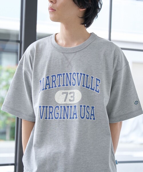 DISCUS(ディスカス)の「DISCUS(ディスカス)別注カレッジスウェットTシャツ(Tシャツ/カットソー・メンズ・オフホワイト/グレー/レッド/ブラック/ネイビー・XL/L/M/S)」の15枚目の写真