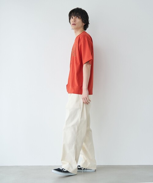 DISCUS(ディスカス)の「DISCUS(ディスカス)別注カレッジスウェットTシャツ(Tシャツ/カットソー・メンズ・オフホワイト/グレー/レッド/ブラック/ネイビー・XL/L/M/S)」の17枚目の写真