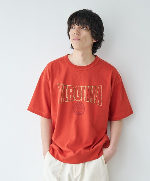 DISCUS(ディスカス)の「DISCUS(ディスカス)別注カレッジスウェットTシャツ(Tシャツ/カットソー・メンズ・オフホワイト/グレー/レッド/ブラック/ネイビー・XL/L/M/S)」の19枚目の写真