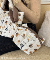 my twilight（マイトワイライト）の「【Harry Potter】キャット 総柄 ファーハンドルポーチ（ポーチ）」