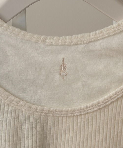 lawgy（ラウジー）の「crew neck like layered pattern tops / クルーネックライクレイヤードパターントップス（Tシャツ/カットソー・レディース・ライトブルー/ブラック/グレー/アイボリー・FREE）」の13枚目の写真