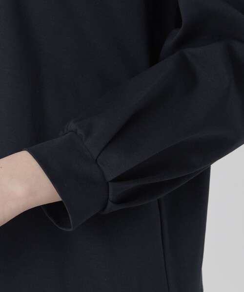 BLUE LABEL CRESTBRIDGE(ブルーレーベルクレストブリッジ)の「スーピマコットンポンチミニドレス(ワンピース・レディース・ダークネイビー/ブラック・36/38)」の9枚目の写真