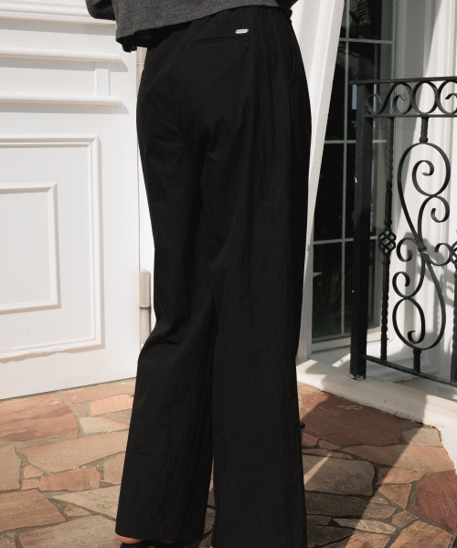 DEHEVE（デヘヴェ）の「String Pintuck Wide Pants [Black]（その他パンツ・レディース・ブラック・FREE）」の6枚目の写真