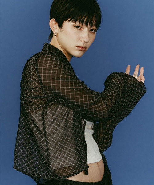Knuth Marf（クヌースマーフ）の「sheer collared blouse（その他トップス・レディース・ブラック/イエロー・FREE）」の10枚目の写真