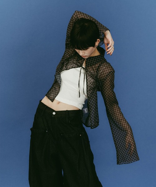 Knuth Marf（クヌースマーフ）の「sheer collared blouse（その他トップス・レディース・ブラック/イエロー・FREE）」の5枚目の写真