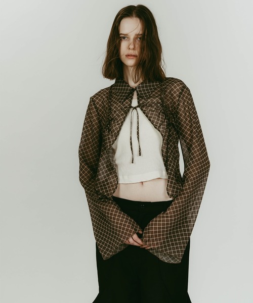 Knuth Marf（クヌースマーフ）の「sheer collared blouse（その他トップス・レディース・ブラック/イエロー・FREE）」の18枚目の写真