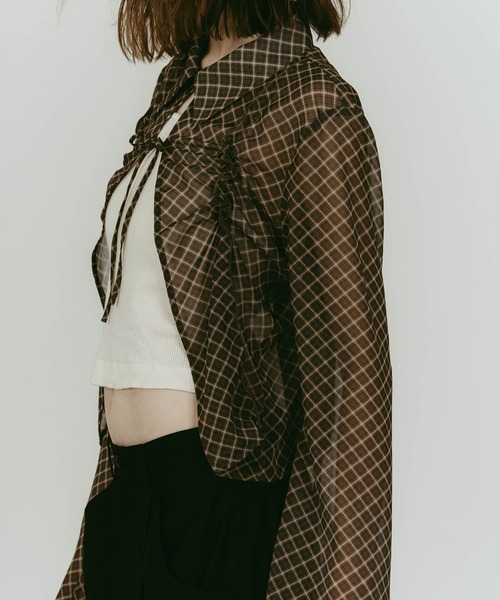 Knuth Marf（クヌースマーフ）の「sheer collared blouse（その他トップス・レディース・ブラック/イエロー・FREE）」の16枚目の写真