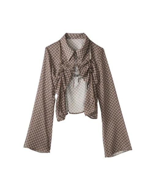 Knuth Marf（クヌースマーフ）の「sheer collared blouse（その他トップス・レディース・ブラック/イエロー・FREE）」の12枚目の写真