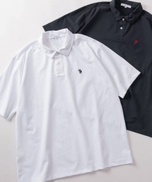 【80】【U.S.POLO ASSN./ユーエス ポロアッスン】ワンポイントロゴ刺繍 クールタッチ 接触冷感 無地 ポロシャツ