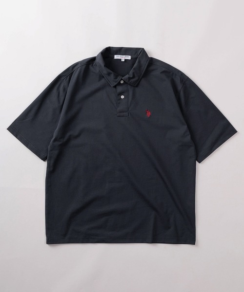 U.S. POLO ASSN.(ユーエスポロアッスン)の「【80】【U.S.POLO ASSN./ユーエス ポロアッスン】ワンポイントロゴ刺繍 クールタッチ 接触冷感 無地 ポロシャツ(ポロシャツ・レディース・オフホワイト/ネイビー/ブラック・M/XL/L)」の4枚目の写真