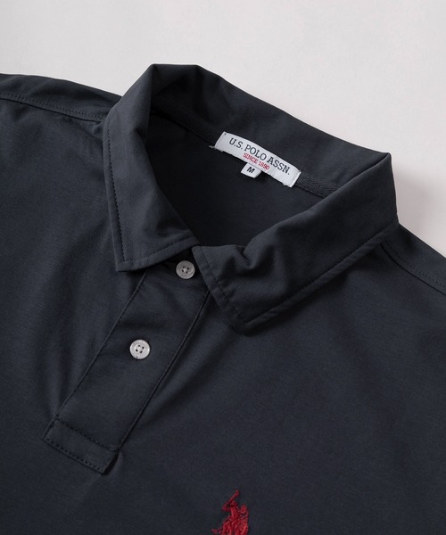 U.S. POLO ASSN.(ユーエスポロアッスン)の「【80】【U.S.POLO ASSN./ユーエス ポロアッスン】ワンポイントロゴ刺繍 クールタッチ 接触冷感 無地 ポロシャツ(ポロシャツ・レディース・オフホワイト/ネイビー/ブラック・M/XL/L)」の6枚目の写真