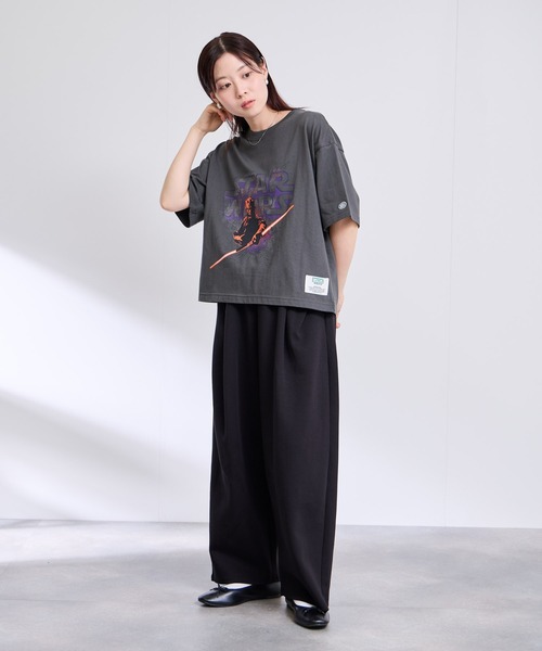 STAR WARS(スターウォーズ)の「【DISCUS×STAR WARS】ショート丈 スターウォーズ×ディスカス コラボ グラフィックTシャツ(Tシャツ/カットソー・レディース・グレー系4/グレー系3/グレー系2/グレー系1・M)」の22枚目の写真