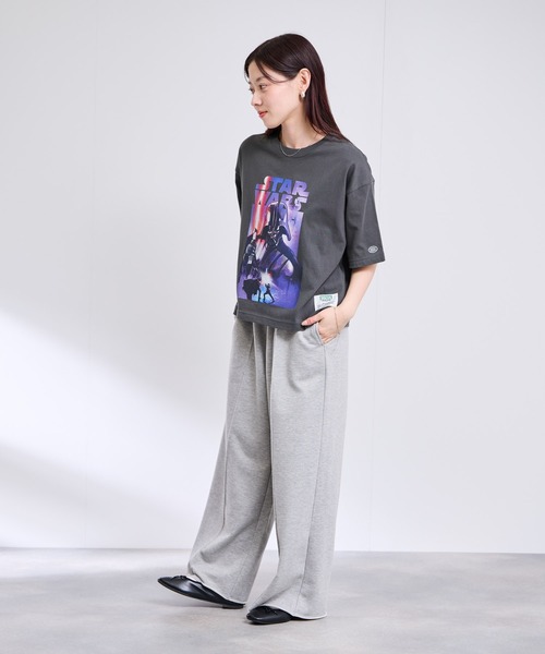 STAR WARS(スターウォーズ)の「【DISCUS×STAR WARS】ショート丈 スターウォーズ×ディスカス コラボ グラフィックTシャツ(Tシャツ/カットソー・レディース・グレー系4/グレー系3/グレー系2/グレー系1・M)」の6枚目の写真
