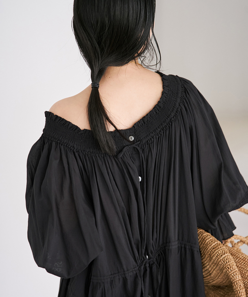 plage（プラージュ）の「IND VOIL EMB ワンピース（ワンピース・レディース・ホワイト/ブラック・36/38）」の22枚目の写真