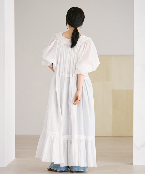 plage（プラージュ）の「IND VOIL EMB ワンピース（ワンピース・レディース・ホワイト/ブラック・36/38）」の18枚目の写真