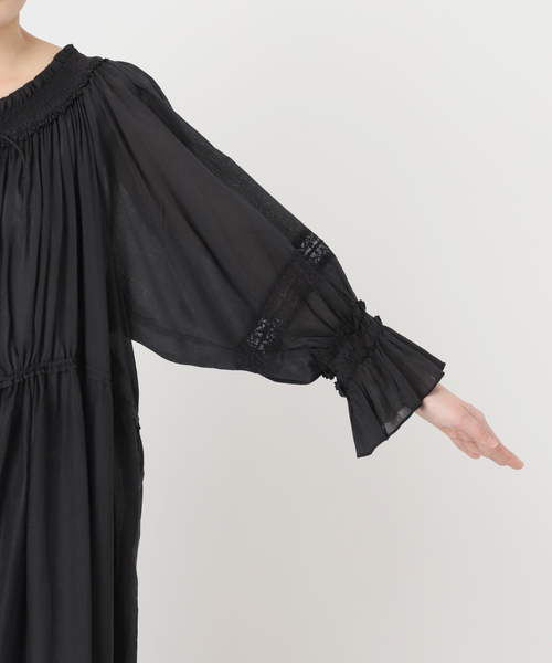 plage（プラージュ）の「IND VOIL EMB ワンピース（ワンピース・レディース・ホワイト/ブラック・36/38）」の13枚目の写真