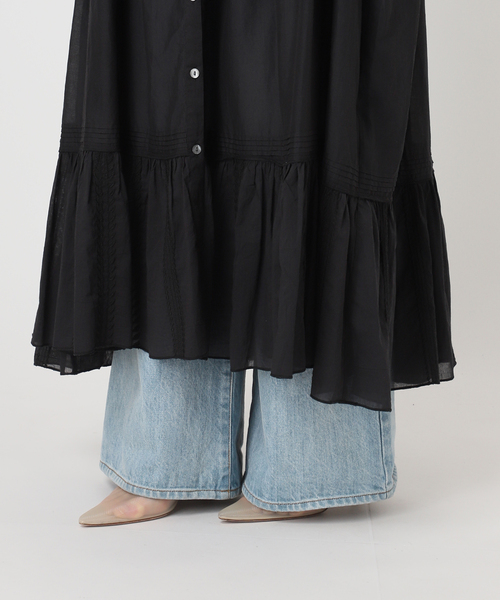 plage（プラージュ）の「IND VOIL EMB ワンピース（ワンピース・レディース・ホワイト/ブラック・36/38）」の11枚目の写真