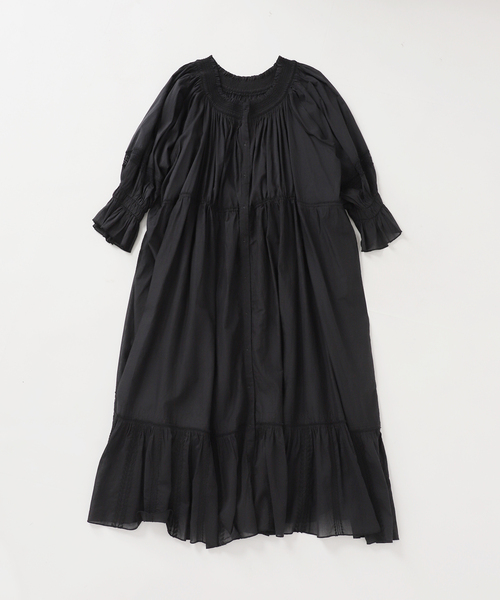 plage（プラージュ）の「IND VOIL EMB ワンピース（ワンピース・レディース・ホワイト/ブラック・36/38）」の8枚目の写真