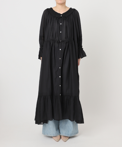 plage（プラージュ）の「IND VOIL EMB ワンピース（ワンピース・レディース・ホワイト/ブラック・36/38）」の6枚目の写真