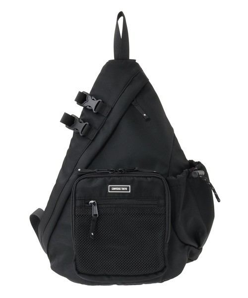 CONVERSE TOKYO(コンバーストウキョウ)の「NYLON ONE-SHOULDER BAG(ボディバッグ/ウエストポーチ・レディース・グレー/ブラック・FREE)」の2枚目の写真