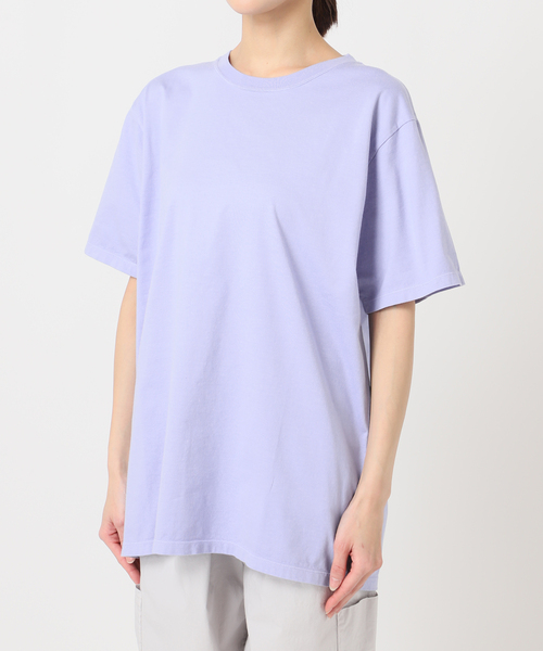 CALMER（カルメール）の「NATURAL DYE T-Shirt / ナチュラルダイTシャツ（Tシャツ/カットソー・レディース・サックスブルー/チャコールグレー/ホワイト・3/1/2）」の13枚目の写真