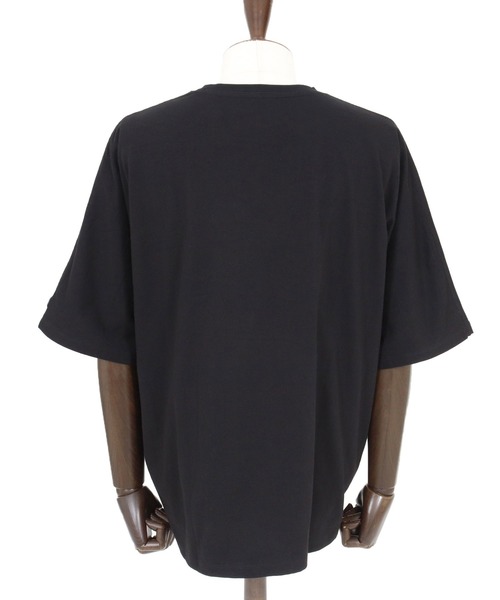 ANGENEHM(アンゲネーム)の「mt10440- Oversized Dolman Sleeve T-shirt ドルマンスリーブTシャツ(AG06-012scg)(Tシャツ/カットソー・メンズ・ブラック/ホワイト・L/M/S)」の14枚目の写真