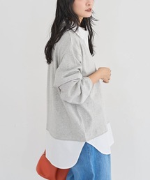 衿レイヤードッキングチュニック
