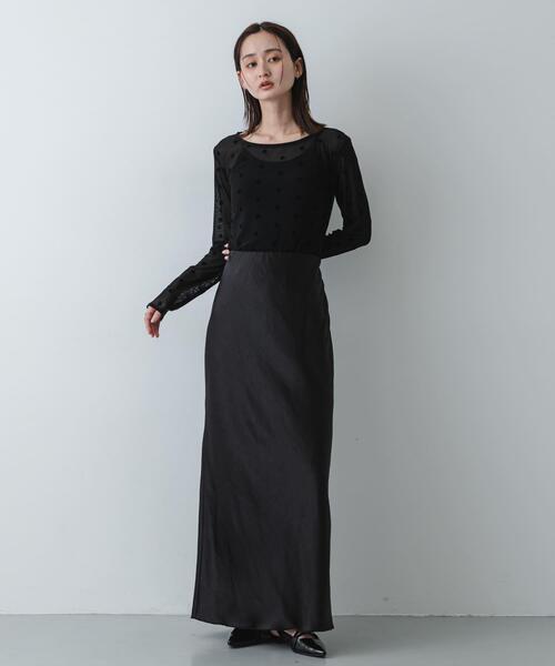 SENSE OF PLACE by URBAN RESEARCH（センスオブプレイスバイアーバンリサーチ）の「モチーフシアーカットトップ（Tシャツ/カットソー・レディース・オフホワイト/ベージュ/ブラック・ONE）」の13枚目の写真