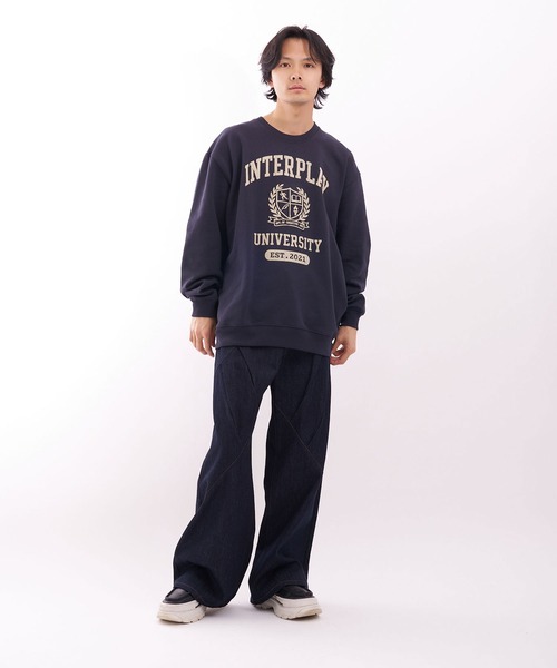 INTERPLAY(インタープレイ)の「【INTERPLAY】College Logo Sweat(スウェット・メンズ・ネイビー/ボルドー/グレー・SMALL/X-LARGE)」の5枚目の写真