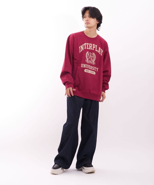 INTERPLAY(インタープレイ)の「【INTERPLAY】College Logo Sweat(スウェット・メンズ・ネイビー/ボルドー/グレー・SMALL/X-LARGE)」の17枚目の写真