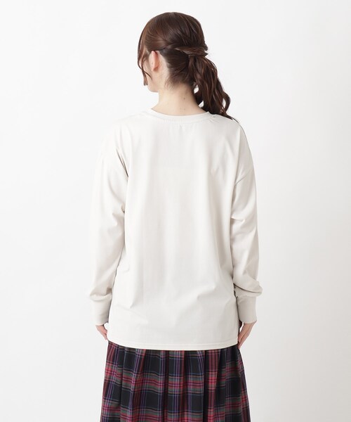 one'sterrace(ワンズテラス)の「【ひんやり】クルーネック プリントプルオーバー(Tシャツ/カットソー・レディース・ベージュ系8/ブラック系8/ホワイト系9/グレー系その他7・02)」の17枚目の写真