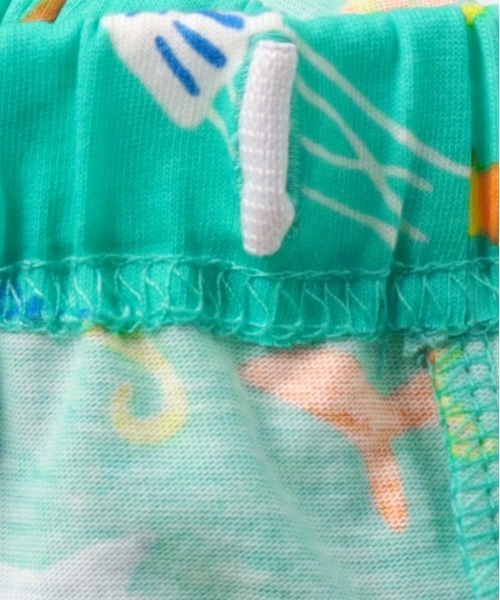 Moujonjon(ムージョンジョン)の「虹・海の生き物総柄ハーフパンツ(その他パンツ・キッズ・ホワイト/エメラルド・80/90/100/110/120)」の6枚目の写真