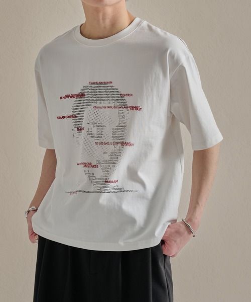 epnok(エプノック)の「ファンクショナルグラフィックルーズ半袖Tee(Tシャツ/カットソー・メンズ・ネイビー系3/ホワイト系1/グレー系2/ブラウン系1/ホワイト系2/ブラウン系3/ホワイト系3/ネイビー系1/ブラック系1/ライトグレー系2・LARGE/SMALL/MEDIUM)」の1枚目の写真