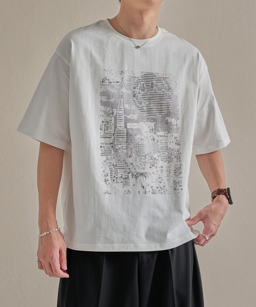 epnok(エプノック)の「ファンクショナルグラフィックルーズ半袖Tee(Tシャツ/カットソー・メンズ・ネイビー系3/ホワイト系1/グレー系2/ブラウン系1/ホワイト系2/ブラウン系3/ホワイト系3/ネイビー系1/ブラック系1/ライトグレー系2・LARGE/SMALL/MEDIUM)」の3枚目の写真