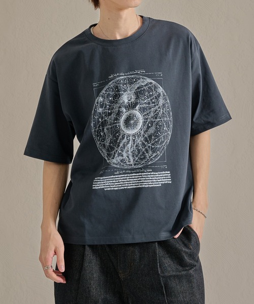 epnok(エプノック)の「ファンクショナルグラフィックルーズ半袖Tee(Tシャツ/カットソー・メンズ・ネイビー系3/ホワイト系1/グレー系2/ブラウン系1/ホワイト系2/ブラウン系3/ホワイト系3/ネイビー系1/ブラック系1/ライトグレー系2・LARGE/SMALL/MEDIUM)」の6枚目の写真