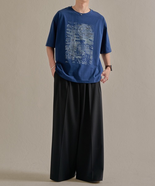 epnok(エプノック)の「ファンクショナルグラフィックルーズ半袖Tee(Tシャツ/カットソー・メンズ・ネイビー系3/ホワイト系1/グレー系2/ブラウン系1/ホワイト系2/ブラウン系3/ホワイト系3/ネイビー系1/ブラック系1/ライトグレー系2・LARGE/SMALL/MEDIUM)」の22枚目の写真