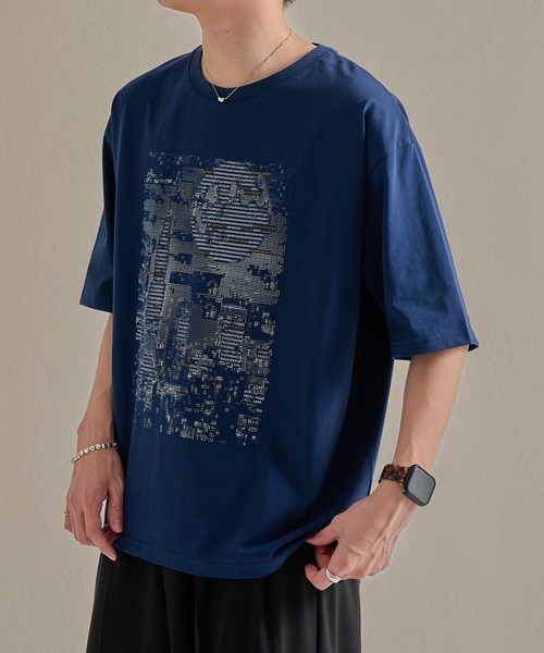 epnok(エプノック)の「ファンクショナルグラフィックルーズ半袖Tee(Tシャツ/カットソー・メンズ・ネイビー系3/ホワイト系1/グレー系2/ブラウン系1/ホワイト系2/ブラウン系3/ホワイト系3/ネイビー系1/ブラック系1/ライトグレー系2・LARGE/SMALL/MEDIUM)」の19枚目の写真