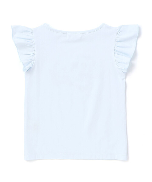 Tartine et Chocolat（タルティーヌエショコラ）の「ベア天竺袖フリルプリントTシャツ（Tシャツ/カットソー・キッズ・ピンク/ブルー・140cm/120cm/110cm/90cm/100cm/130cm）」の5枚目の写真