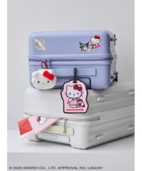 sanrio house(サンリオハウス)の「ハローキティ パスポートケース(トラベルグッズ・レディース・ピンク/ネイビー・F)」の7枚目の写真