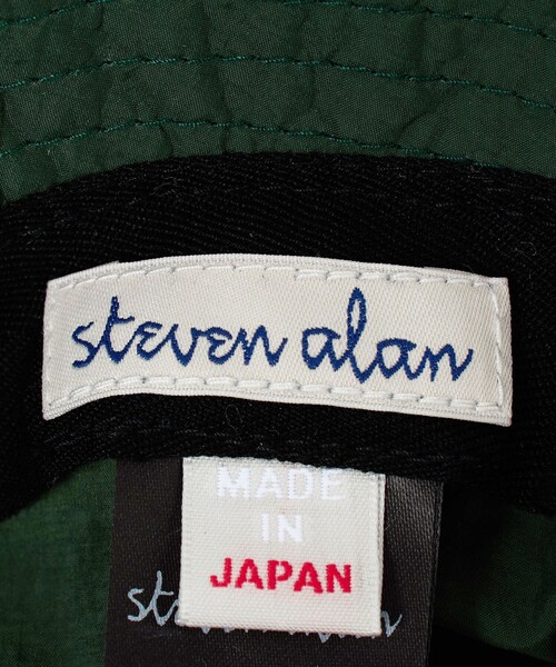 Steven Alan(スティーブンアラン)の「<Steven Alan> エアリーナイロン バケット ハット(ハット・メンズ・ブラック/ダークグリーン・FREE)」の8枚目の写真