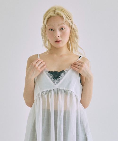 EN NEUME(エンノイム)の「【Set Up】Gather Checked Bandeau(その他トップス・レディース・ブルー/ブラウン/チャコール・FREE)」の12枚目の写真