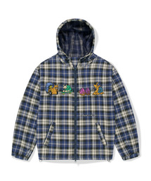 WKNDRS（ウィーキャンドース）の「SNAIL CHECK JK (NAVY)（パーカー）」
