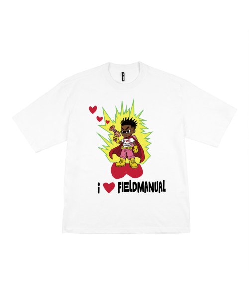 FIELDMANUAL(フィールドマニュアル)の「ハートキッド Tシャツ ホワイト(Tシャツ/カットソー・メンズ・その他・SMALL/MEDIUM/LARGE)」の4枚目の写真