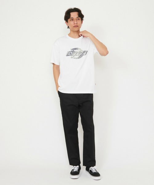 Dickies（ディッキーズ）の「メタリックホースシューロゴ Tシャツ 半袖（Tシャツ/カットソー・メンズ・ブラック/ホワイト・MEDIUM/X-LARGE/LARGE）」の12枚目の写真