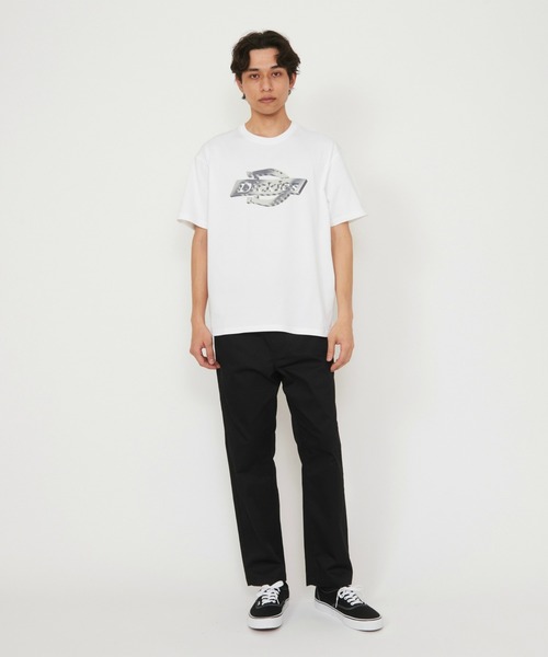 Dickies（ディッキーズ）の「メタリックホースシューロゴ Tシャツ 半袖（Tシャツ/カットソー・メンズ・ブラック/ホワイト・MEDIUM/X-LARGE/LARGE）」の13枚目の写真